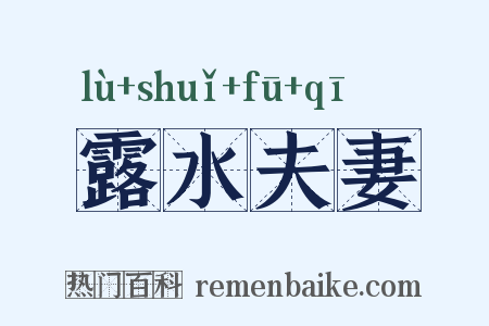 露水夫妻是什么意思的图片